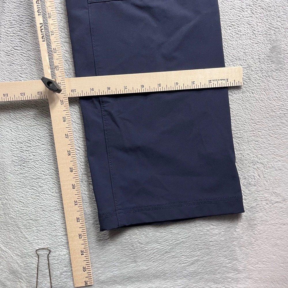 Duluth Trading Co Flexpedition Bootcut Pants Navy Blue 14x33 Hiking Work 95704 - Picture 8 of 13